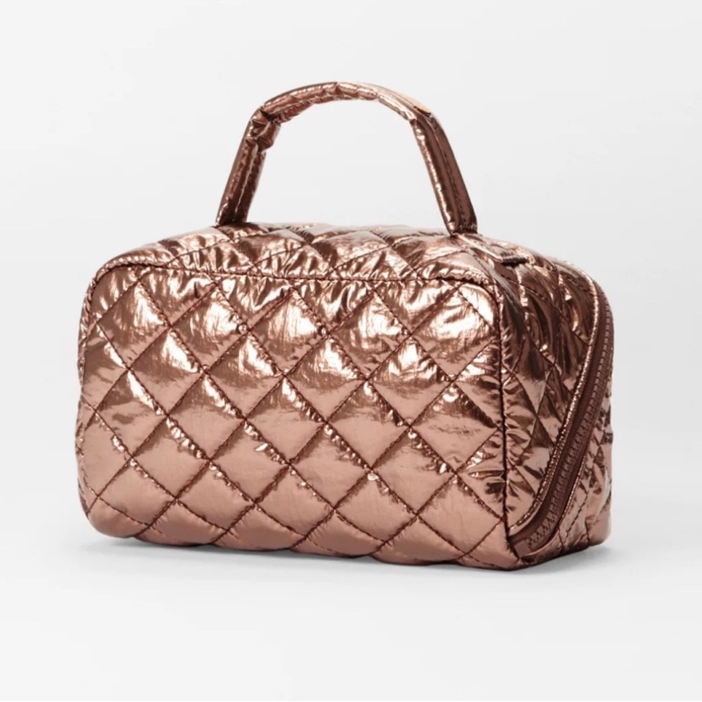 MZ Wallace Copper Metallic Lacquer Metro Accordion Coametic - Picture 2 of 9